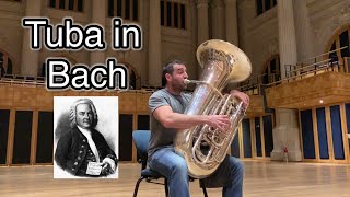 Bach Cello Suíte 2  Sarabande  tuba solo [upl. by Hewe]