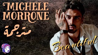 Michele Morrone  Beautiful  Lyrics Video  مترجمة [upl. by Elleinwad]