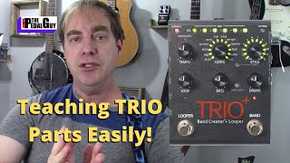 Digitech Trio Plus Recording Tutorial Teaching Parts and Matching Tempo [upl. by Kesley]