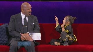 Little Big Shots BehindtheScenes  STEVE HARVEY [upl. by Ahsei705]