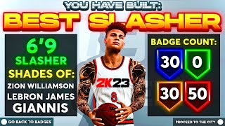 MY NEW OFFICIAL PURE SLASHER BUILD  THE 1 SLASHER BUILD IN NBA 2K23 [upl. by Novyart]