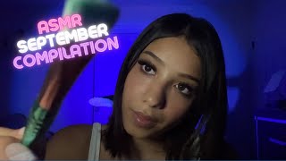 ASMR SassySounds September Compilation 🫶🏼 Mouth Sounds Bugs Tapping Innaudible [upl. by Moran]