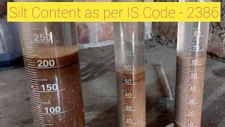 Silt Content test of Natural sand By Volume Method [upl. by Ettegdirb252]