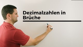 Dezimalzahlen in Brüche umschreiben  Mathe by Daniel Jung [upl. by Verlie]