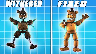 Fixed Vs Withered Ignited Joy Of Creation Animatronics [upl. by Madelon]