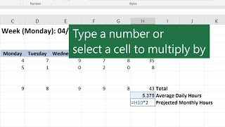 Multiplication in Microsoft Excel [upl. by Eimam959]