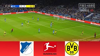 HOFFENHEIM VS DORTMUND  BUNDESLIGA 2023  SIMULATION amp PREDICTION dortmund [upl. by Jilleen464]