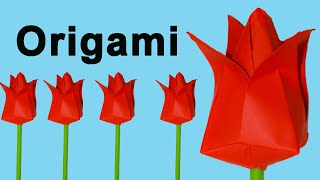 Como Hacer Flores De Papel Origami Fácil [upl. by Marder]