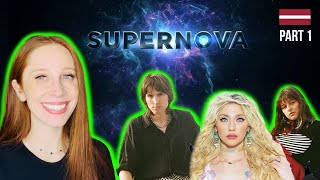 LETS REACT TO SUPERNOVA 2025 PART 1 LATVIA EUROVISION 2025 [upl. by Naihs288]