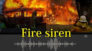 208 Fire siren  sound effect [upl. by Farmer466]