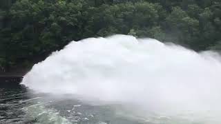 Fontana Dam Water Release Through Spillway [upl. by Capriola]