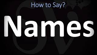 How to Pronounce Names CORRECTLY [upl. by Av]