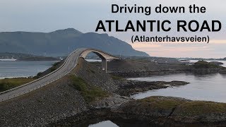 Driving down the Atlantic Road Atlanterhavsveien in Norway [upl. by Esiralc]