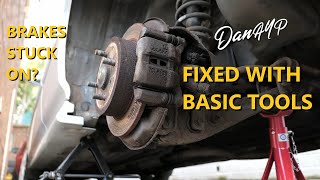 How To Fix a Seized Brake Caliper  Sticking Brake Caliper Repair [upl. by Mik]