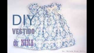 DIY Costura vestido de niña patrones gratis [upl. by Ybot70]