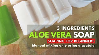 How To Make Aloe Vera Soap  For Beginners [upl. by Fredi]