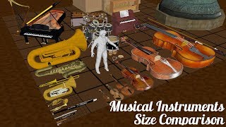 Musical Instruments Size Comparison [upl. by Areht377]