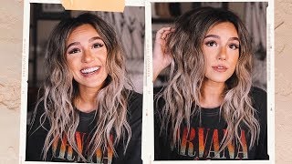 CRIMPED BEACHY WAVES TUTORIAL  2019 [upl. by Eerok]