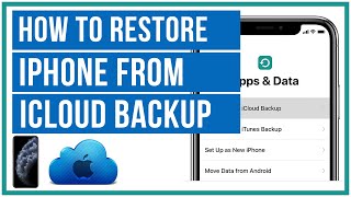 How To Restore iPhone From An iCloud Backup  Full Tutorial [upl. by Idnil]