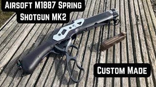 Airsoft M1887 Spring Shotgun MK2  Custom Airsoft [upl. by Ronn]