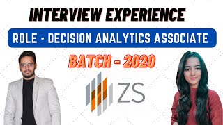 ZS Associates Interview Experience  Decision Analytics Associate  OFFCAMPUS  Preparation [upl. by Alyaj]