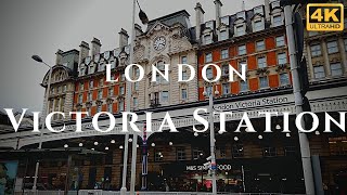 London Victoria Station Walk Through England 4K [upl. by Koziara97]