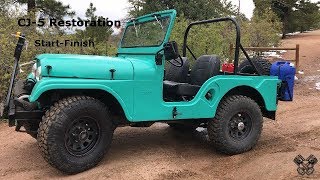 1965 Jeep CJ5 Restoration Full Video [upl. by Kennan304]