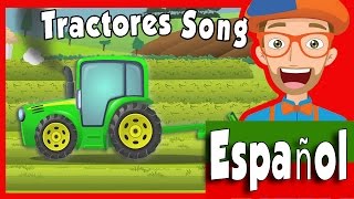 Tractores para Niños Blippi  Canción del Tractor  Blippi Español [upl. by Raddatz]