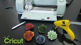 🌼 Como hacer FLORES 3D en CRICUT  TIPS  3d FLOWERS [upl. by Licastro]