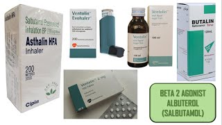 Albuterol SALBUTAMOLButalinVentolinAsthalin [upl. by Rinee]