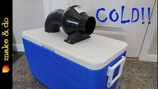 Homemade Portable Air Conditioner DIY  Runs on 120 volt or 12 volt [upl. by Ahseryt]