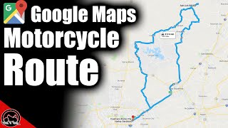 How To Use Google Maps For A Motorcycle Trip or Route [upl. by Maxim]