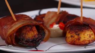 Bacon Wrapped Plantain by Aunt Binas Kitchen [upl. by Nahtanohj854]