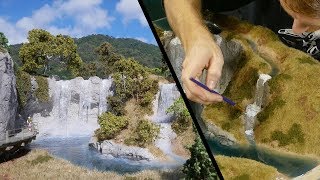 Building the ULTIMATE Waterfall Realistic Scenery Vol11 [upl. by Anaujnas]