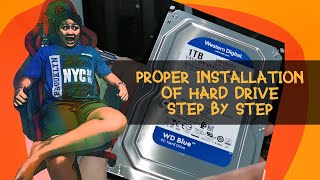 How To Install HDD 1TB Complete Step by Step [upl. by Giselle]