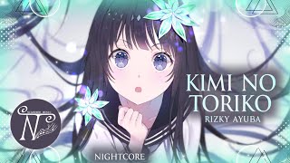 Nightcore  Kimi No Toriko Lyrics [upl. by Oisor]