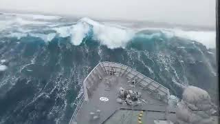 Ships in Storms  10 TERRIFYING MONSTER WAVES Hurricanes amp Thunderstorms at Sea [upl. by Ennazzus]