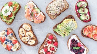 10 Easy and Healthy Breakfast Recipes Toast 10 Ways [upl. by Fleda]