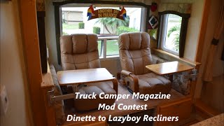 How to change an RV Dinette to Lazyboy Recliners [upl. by Starlene]