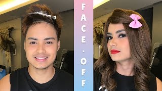 Makeup Challenge Man to Woman Transformation [upl. by Ahsam]