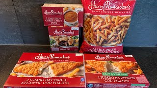 Harry Ramsdens Fish amp Chips  Exclusive To Iceland Food Review [upl. by Ahsinor102]