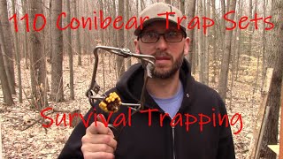 Survival SHTF Trapping Conibear 110 Three Squirrel Sets amp Baits [upl. by Negeam]