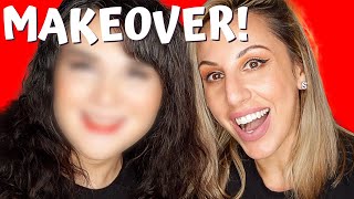 Trans Woman Gets Pro Makeup Makeover [upl. by Nerrat688]