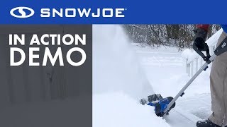 24VSS10  Snow Joe Cordless 24Volt 10Inch Cordless Snow Shovel  Live Demo [upl. by Buderus337]