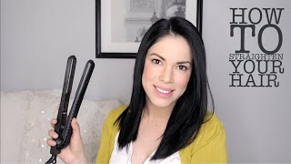 HOW TO STRAIGHTEN YOUR HAIR beginner friendly [upl. by Sabrina]