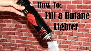 How to Fill a Butane Lighter [upl. by Chaunce]