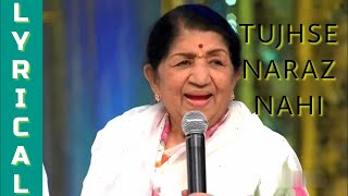 TUJHSE NARAZ NAHI  LYRICAL  MASOOM  LATA MANGESKAR  EVERGREEN SONG  BOLLYWOOD SONG [upl. by Jehu]