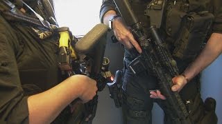 Armed police deployed across UK travel network [upl. by Olyhs]