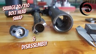 Savage 10110 Bolt Head Swap Caliber Change amp Bolt Disassembly [upl. by Eirellav]