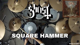 Ghost  SQUARE HAMMER Drum Cover [upl. by Eillak]